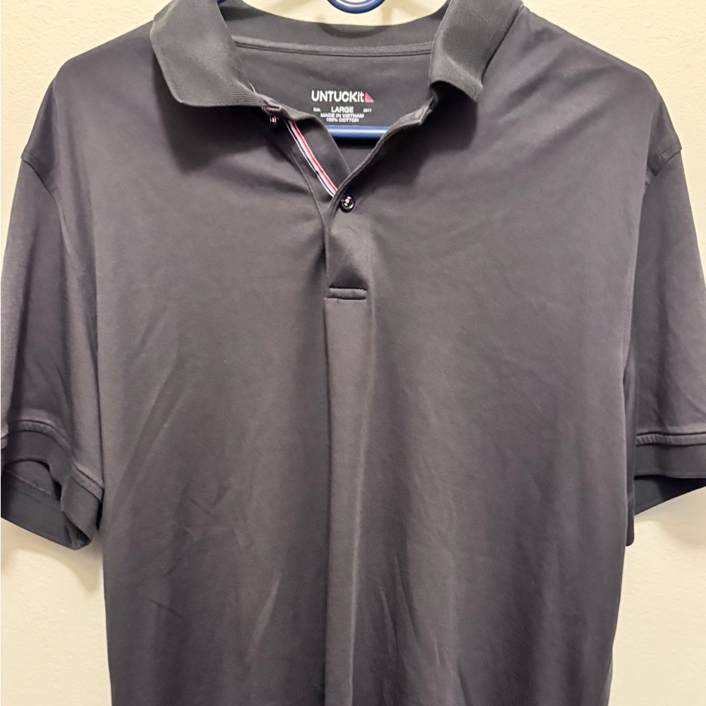 UNTUCKit Charcoal Polo Shirt